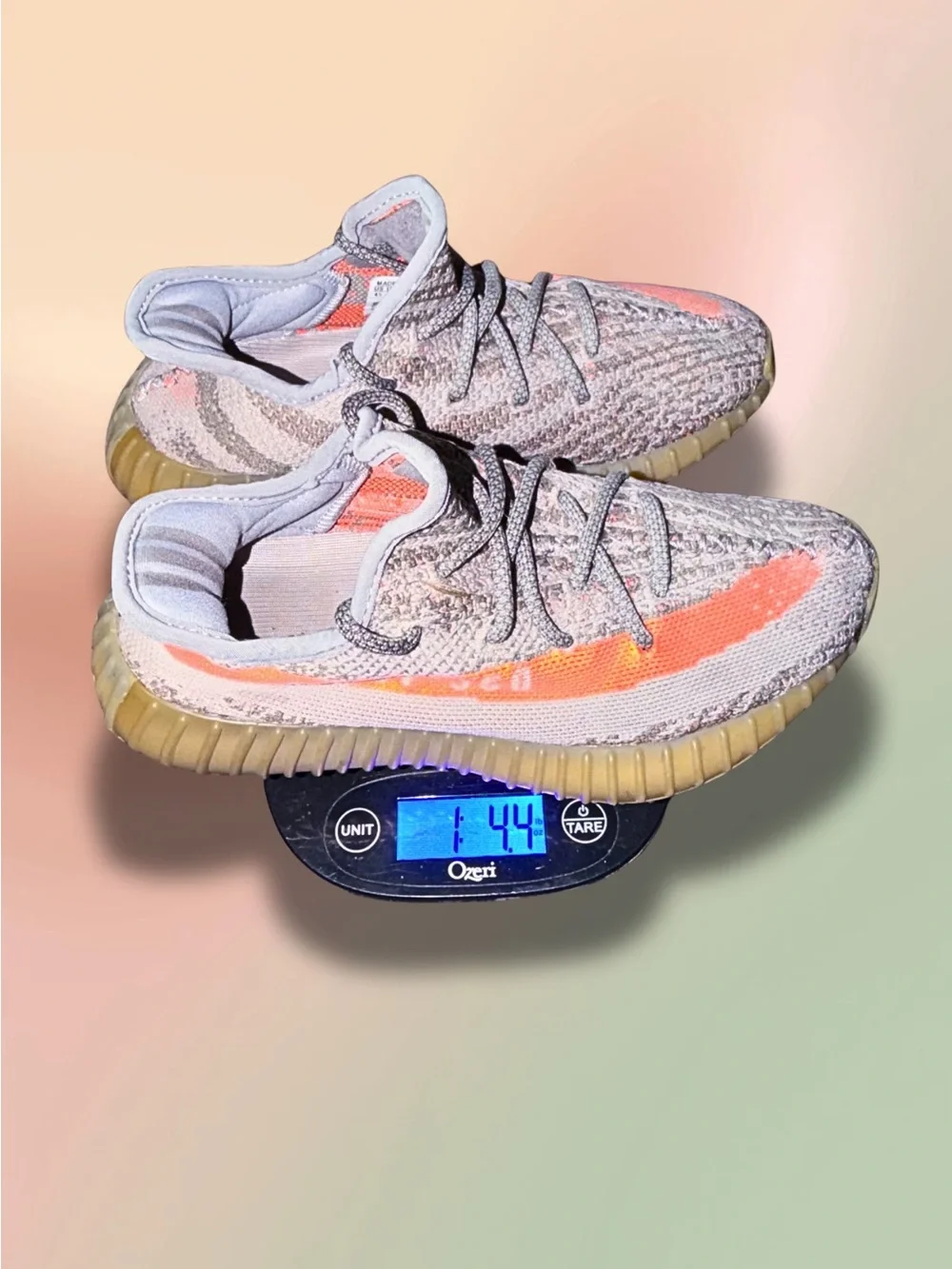 adidas Yeezy Boost 350 V2 Beluga BB1826 Youth 4.5 Grey Solar Red 2016